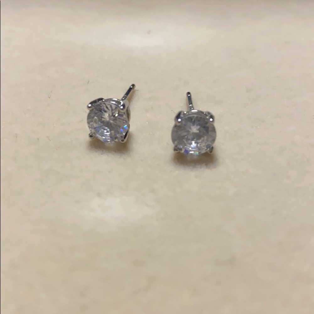 925 silver CZ earrings